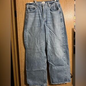 Citizens Of Humanity Blue Wide Leg Jeans